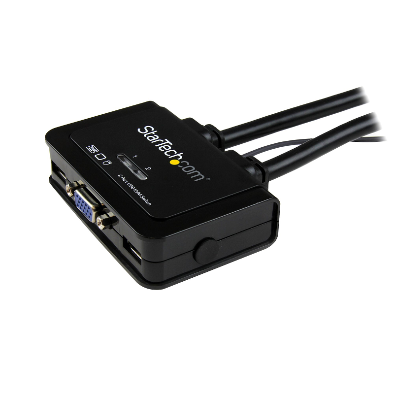 StarTech SV211USB 2 Port USB VGA Cable KVM Switch - USB Powered with Remote Switch
